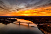 Sunet over Shell Knob Bridge