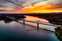 Sunet over Shell Knob Bridge