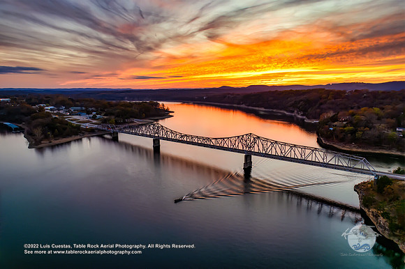 Sunet over Shell Knob Bridge