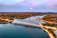 Moonrise over Shell Knob Bridge