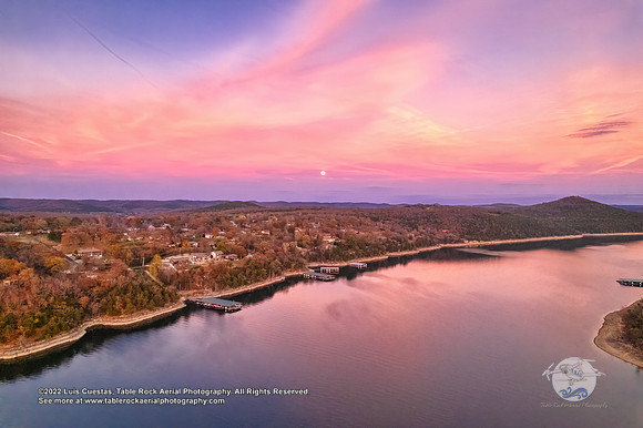Moonrise over Shell Knob Lake