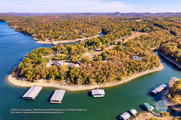 Aerial of Peninsula (Taylor Drive, Shell Knob, MO, Table Rock Lake)