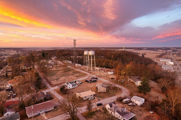 Dramatic Sunrise Over Cassville, MO