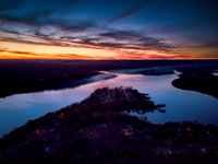 Sunset over Twin Rivers, Shell Knob on Table Rock Lake