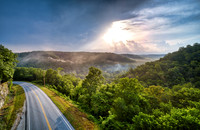 Sunrise over Mark Twain National Forest