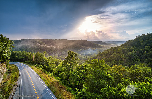 Sunrise over Mark Twain National Forest