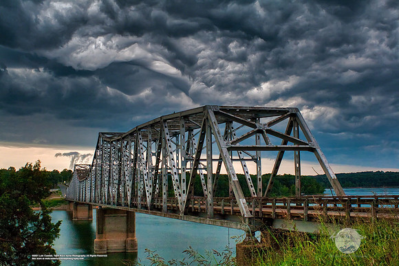 Stormy Clouds over Table Rock Lake and Shell Knob Bridge