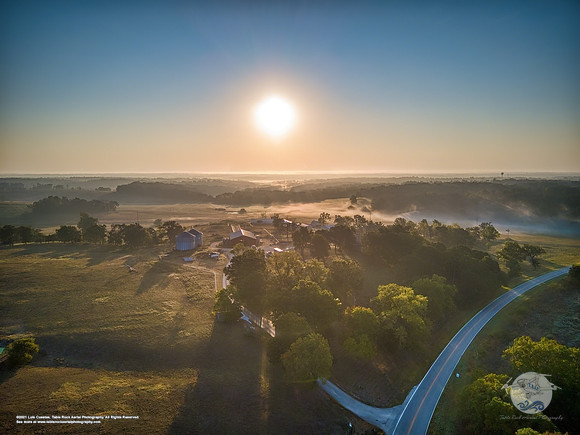 Sunrise over Farm in Butterfield