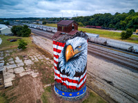Patriotic Grain Silo
