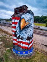 Patriotic Grain Silo