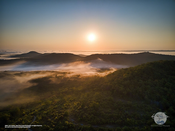 Sunrise at Pilot Knob Conservation Area