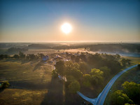 Sunrise over Farm in Butterfield